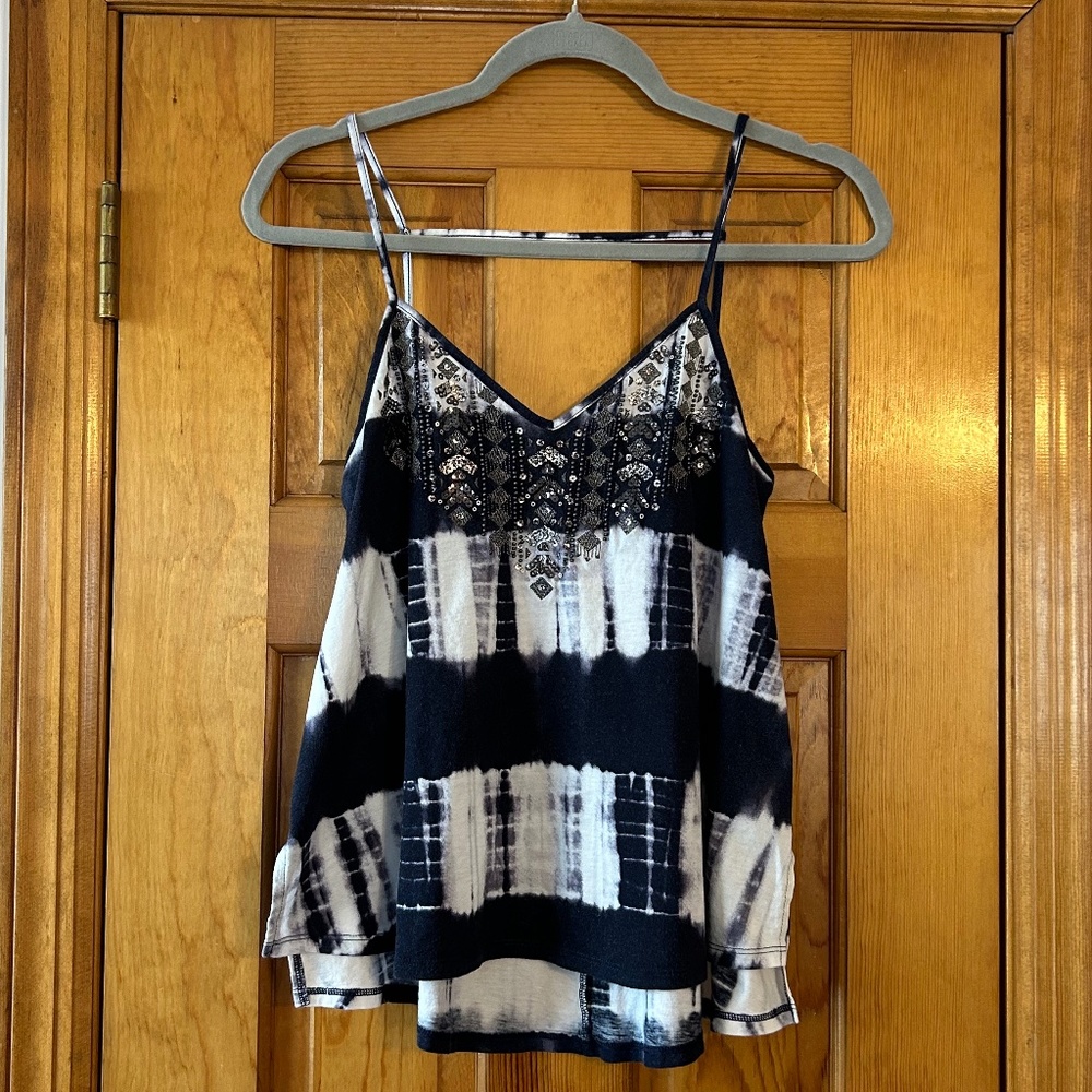 EXPRESS Embellished Tie Dye Tank